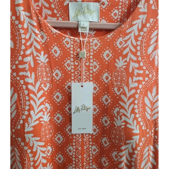 Lilly Pulitzer NWT Large Ulla Maxi Dress Harbour View Flamingo Feather Vacation - Picture 4 of 12